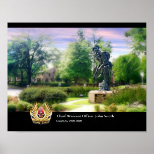 Iron Mike with USASOC  Sine Pari (customize) Poster