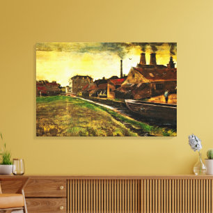 Iron Mill in The Hague by Vincent van Gogh Canvas Print