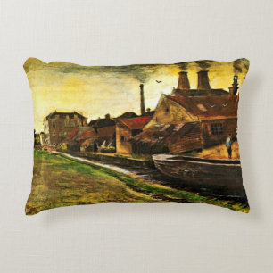 Iron Mill in The Hague by Vincent van Gogh Decorative Cushion