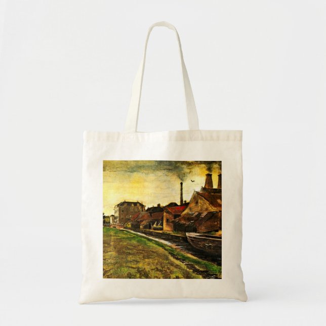 Iron Mill in The Hague by Vincent van Gogh Tote Bag (Front)