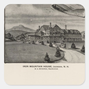 Iron Mountain House, Jackson, NH Square Sticker