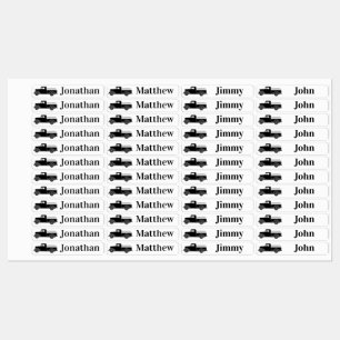 Iron On Truck Labels