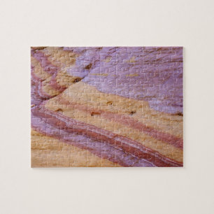 Iron oxides color a sandstone formation jigsaw puzzle