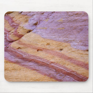 Iron oxides color a sandstone formation mouse mat