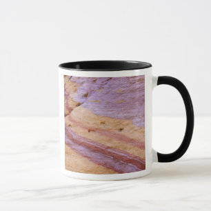 Iron oxides colour a sandstone formation mug