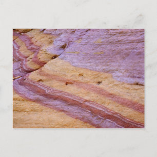 Iron oxides colour a sandstone formation postcard