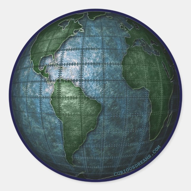 Iron Plated Earth Sticker (Front)