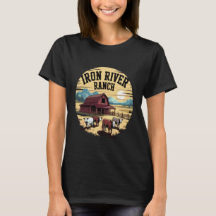 Iron River Ranch Western Farm Cattle Livestock Hor T-Shirt