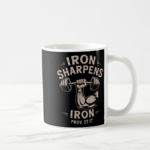 Iron Sharpens Iron Youth Christian Workout Gym Wei Coffee Mug