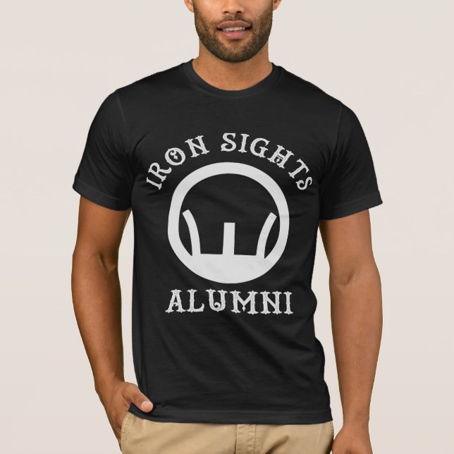 Iron Sights Alumni  ©WhiteTigerLLC.com   T-Shirt (Front)