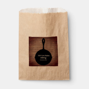Iron Skillet Rustic Caterer Restaurant Food Favour Bags