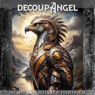 Iron Sky Sentinel - Decoupage -  Tissue Paper