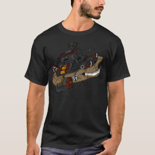 Iron Sky. Ww2 German Cars Ufo. T-Shirt