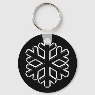 Iron Snowflake Key Ring