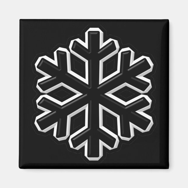 Iron Snowflake Magnet (Front)