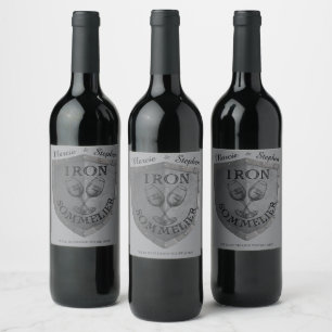 Iron Sommelier Wine Lover Label
