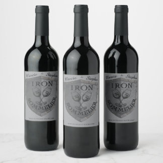 Iron Sommelier Wine Lover Wine Label
