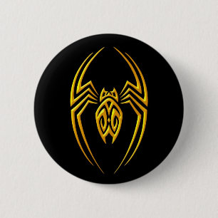 Iron Spider – Yellow and Black 6 Cm Round Badge