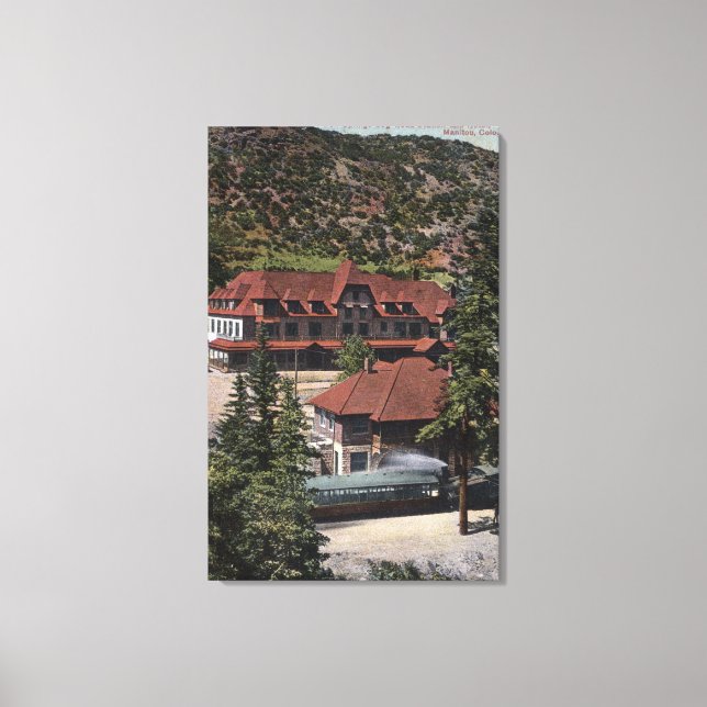Iron Springs Cog Road Station & Hotel Canvas Print (Front)