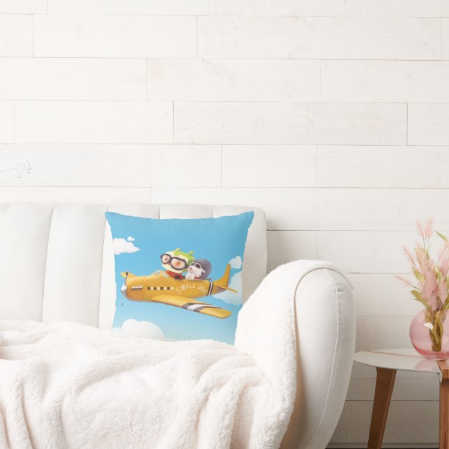 Iron T & Smile Pup: High Flying Adventure Cushion (Couch)