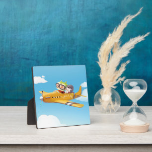 Iron T & Smile Pup: High Flying Adventure Plaque