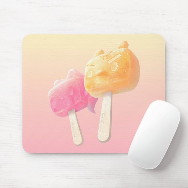 Iron T x Bunny Girl: Kawaii Character Popsicles Mouse Mat (With Mouse)