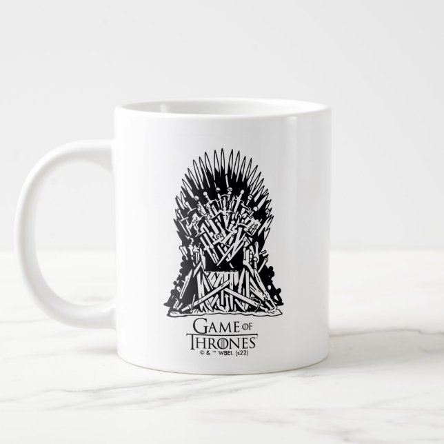 Iron Throne Icon Large Coffee Mug (Left)