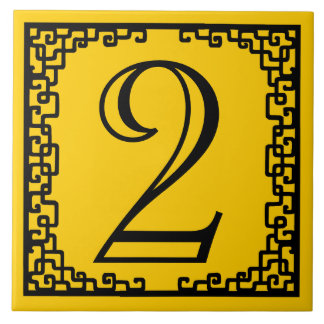 Iron Work Frame Personalised Street Number Tile