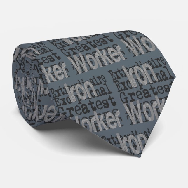Iron Worker Extraordinaire Tie (Rolled)