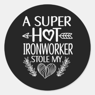 Iron Worker Friend Union Ironworker Classic Round Sticker