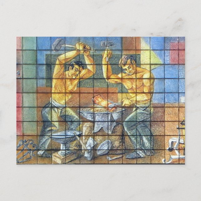 Iron Workers Postcard (Front)