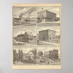 Iron Works, hotels & residences in Port Washington Poster
