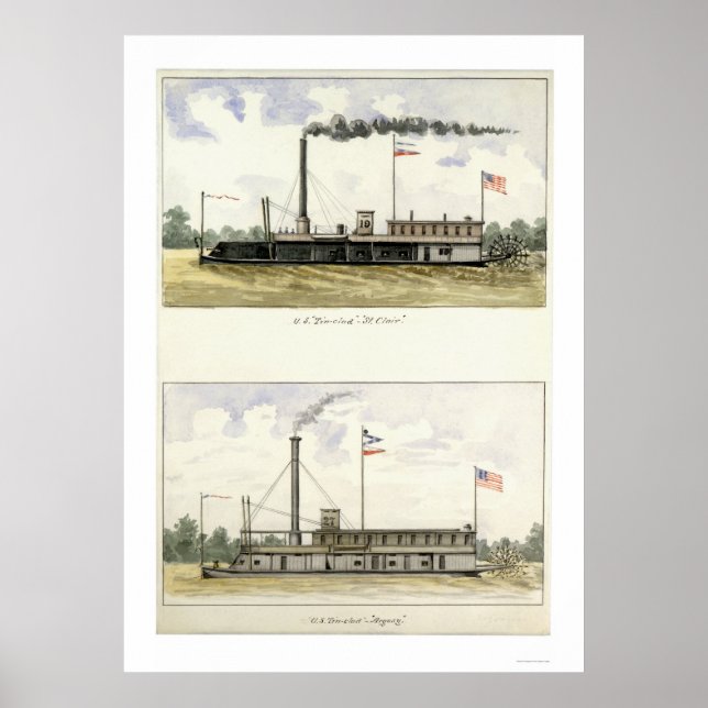 Ironclad St. Clair 1864 Poster (Front)