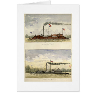 Ironclads Essex and Choctaw by Stouffer 1864