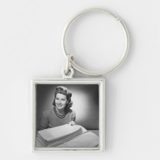 Ironed Linen and Towels Key Ring