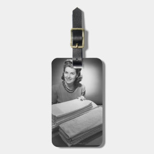 Ironed Linen and Towels Luggage Tag