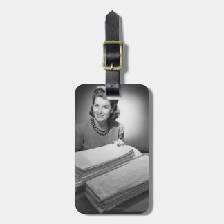Ironed Linen and Towels Luggage Tag