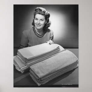 Ironed Linen and Towels Poster