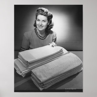 Ironed Linen and Towels Poster