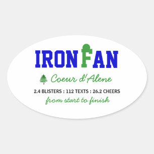 IronFan Oval Sticker