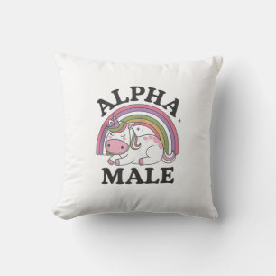 Ironic Alpha Male Unicorn Rainbow Tank Top_1 Cushion