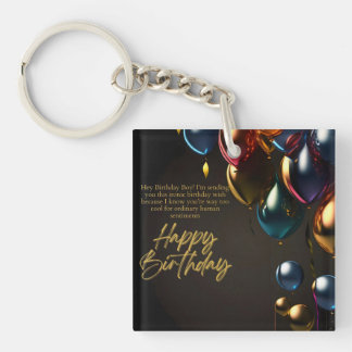Ironic Birthday Boy Key Ring