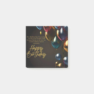 Ironic Birthday Boy Post-it Notes