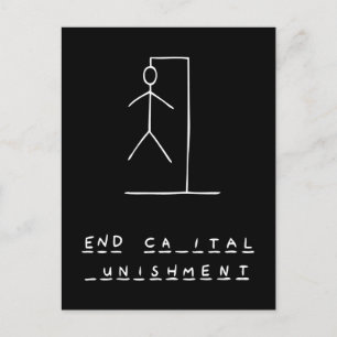 Ironic Hangman Postcard