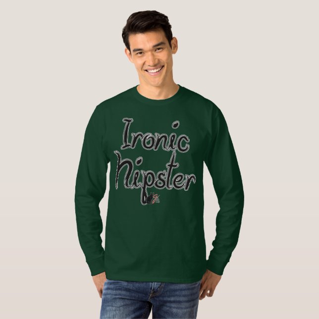 Ironic Hipster T-Shirt (Front Full)