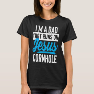 Ironic Jesus Cornhole Odd Humor Sarcastic Weird  C T-Shirt