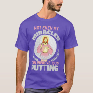 Ironic Jesus Golf Player Saying Golfer Golf Golfin T-Shirt