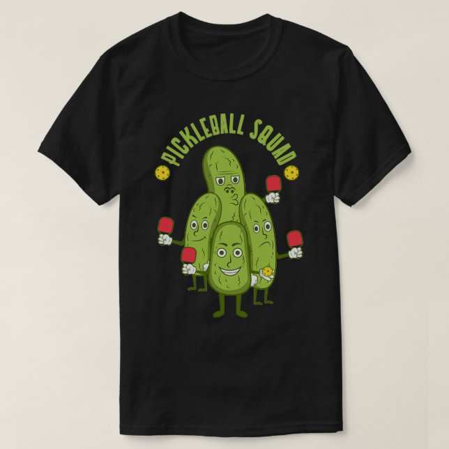 Ironic Pickle Ball Player Dink Pickleball Squad Cl T-Shirt (Design Front)