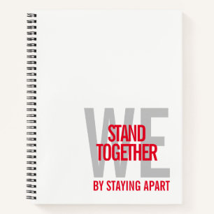 Ironic We Stand Together By Staying Apart Notebook