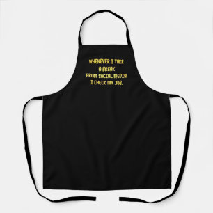Ironic Workplace Priorities Apron